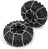 4Pcs Wheel Tires Metal Snow Chains - 1.9/2.2inch for 1/10 TRX-4 Axial SCX10 90046 RC Crawler Car (130MM)