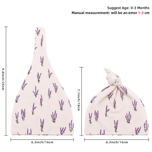 Set 2 Pack LifeTree Muslin Swaddle Blankets,Headband and Hat with Birth Announcement Card and Baby Lounger