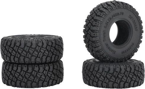 1.0 Tires-2.28in*0.94in RC Crawling Tires, All Terrain Large Tyre for 1/18 TRX4M 1/24 SCX24 AX24 FCX24 RC Crawler