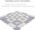 25 9 SUPERJARE Pieces Baby Play Mat, Thick Interlocking Foam Floor Tiles with Patterns, Non Toxic Crawling Mat