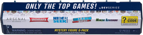 Mystery Figures 6 Pack - Six 2.75-inch Action Figure Blinds with Mix and Match, Unique Accessories, and Exclusive Virtual Item Code