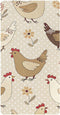 CZXW Netural Hens Crib Sheets Fitted 52" x 28" Natural Cotton Soft &
