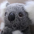 11 inch Mum and Baby Koala Plush Toy, Stuffed Animal Doll (Grey)