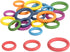 TickiT-73977 Rainbow Wooden Rings - Set of 21, Counting and Sorting Rings, Loose Parts Wooden Toy for Babies and