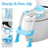 Besthls Potty Training Ladder Seat with Step Stool Ladder for Kids Boys Girl, Toddler Toilet Training Seat Chair