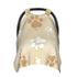 Hcpwzrf Dog Paw Print Brown Baby Car Seat Cover & Nursing Cover - Breathable Stretch Multi-Use Cover for Breastfeeding