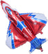 42" Fighter Jet Airplane Balloons - Cartoon Flying Party Birthday Foil Balloon Decor for Kids