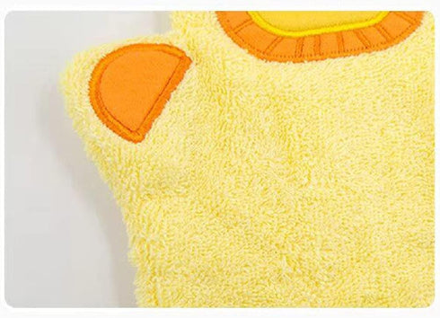 Soft Cotton Bath Mitt for Toddlers - Duck Design Baby Shower Gift