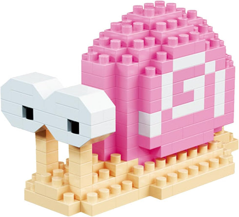 Kids Adult Animal Micro Building Blocks Set for Home and Office Decoration KLJM-10 (Snail,220PCS)
