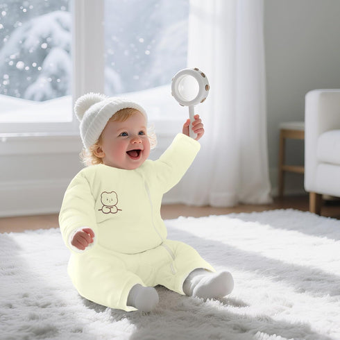 3-6 2.5 Premium Cotton Baby Sleep Sacks with Legs Winter Months Tog, Ultra Soft Wearable Blanket Sleeping Bag Sack Easy