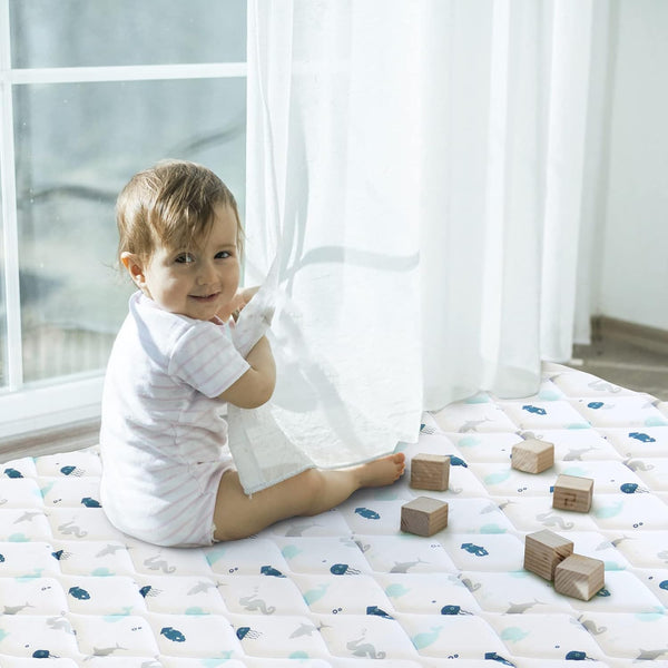 Premium Foam Baby Play Mat 50" X 50", Play Mat for Babies