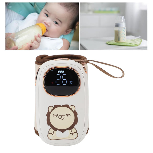 LUCKDANO Baby Bottle Warmer Portable Constant Temperature Baby Bottle Heating Sleeve | USB Charging | Travel Heater