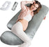 Magik & Kover Silky Satin Pregnancy Pillows for Sleeping, Cooling Pregnancy Pillow, U Shaped Full