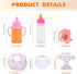Set 7 Set CARANOVO Baby Doll Accessories Pcs Feeding and Caring with Magic Disappearing Bottles, Pacifier, Diapers