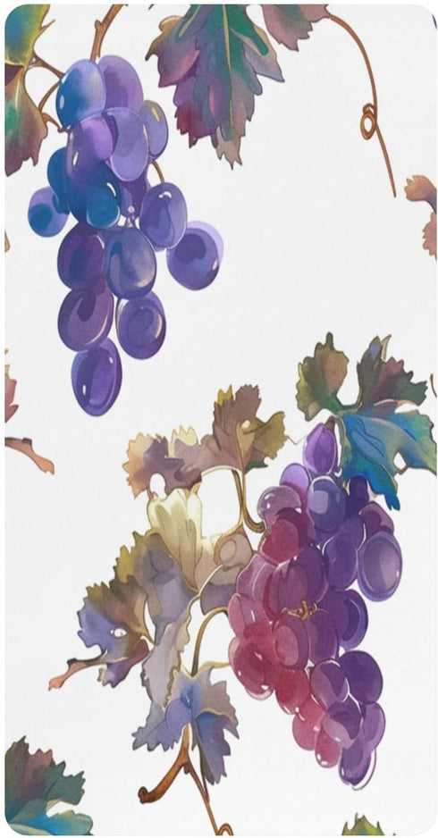 Bseiialft Lavender Grapes Crib Sheets for Boys Girls Soft and Breathable Cotton Baby