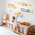 Set DEKOSH Baby Nursery Decor with Twinkle Twinkle Little Star Rhyme Wall Decal Peel and Stick Kids Wall Stickers
