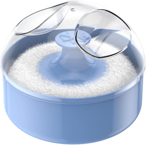 RAFGALDEX Baby Powder Puff and Container Gentle Wool Body Powder Puff with Empty