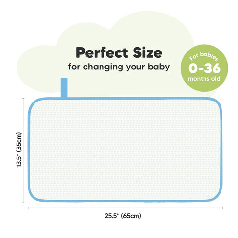 KeaBabies Portable Diaper Changing Pad and Waterproof Foldable Baby Changing Mat - Travel Diaper Change Mat
