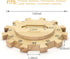 Set-Including 7.89-Inch 12 12 70-Sheet plusvivo Mexican Train Dominoes Accessories a Wooden Mexican Train Hub up