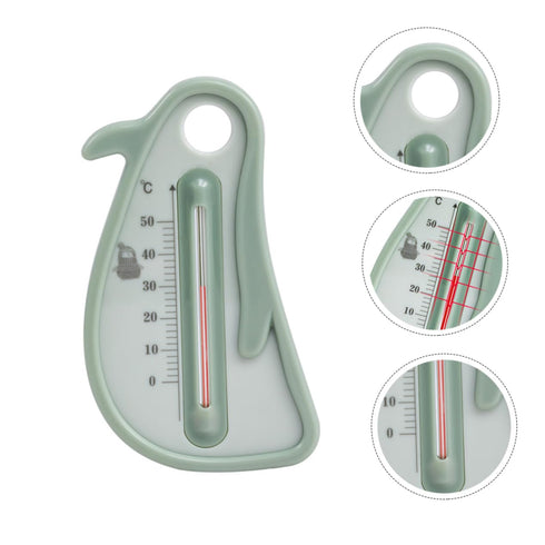 HAKIDZEL Bath Thermometer Penguin Shaped Water Temperature Measurement Tool Random Color