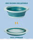 3-Pack Set, 3 Set Collapsible Wash Basin Baby Kids Wash Basin Dish Tub for Travel Home, Different Sizes Space Saving
