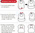 30/60Pcs Individually Packaged Baby Disposable Bibs, Soft, Leak Proof, Suitable for Traveling