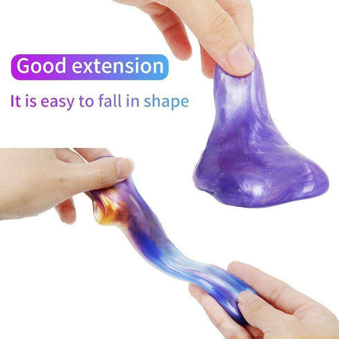 JDSTY 6 Pack Galaxy Slime Eggs Stress Relief Toys for Kids Boys Girls Easter Basket Stuffers Gifts Party Favors Filled
