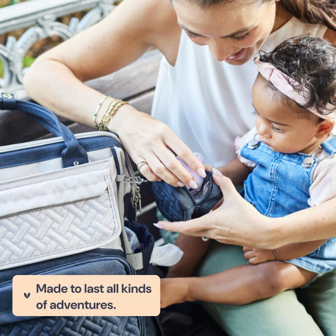 Backpack, Pack BabbleRoo Diaper Bag Multifunction Large Bags with Changing Pad & Stroller Straps Pacifier Case, Unisex