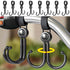 Baby Stroller Hooks Clips,Multipurpose Strolller Straps for Hanging Diaper Bags,Purse,Stroller Organizer,Universal Hooks