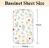 4 Pack 21" 35", Bassinet Sheets x Compatible with Besrey, Foalom, MiClassic, Milliard and Large Bassinet Mattress, Soft