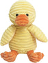 Corduroy Duck Plush Stuffed Animal, Cute Furry Yellow Duck Toy, Soft Cuddly