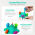Montessori Pull String Toy - 100% Food Grade Silicone with Built-in Rattle Function (Spearmint)