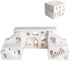 Magic Maze Building Blocks, 980 PCS Transformable Castle Folds into Cube, 3D