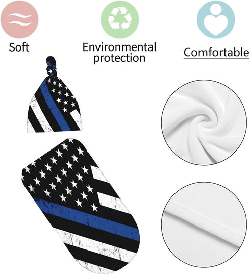 Socira Set Newborn Swaddle Blanket With Matching Beanie Hat Receiving Wrap Baby Blanket Shower Gifts Swaddlers