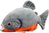 FRANKIEZHOU Simulation Piranha Plush, Realistic Fish Stuffed Animal, Soft Toy for Kids, 8.5 Inches