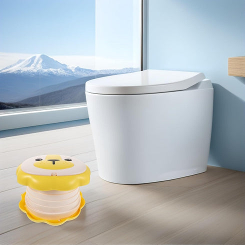 HONITANO Foldable Portable Potty Chair, Travel Toilet Seat for Boys, Lightweight Foldable Potty for Camping and Car
