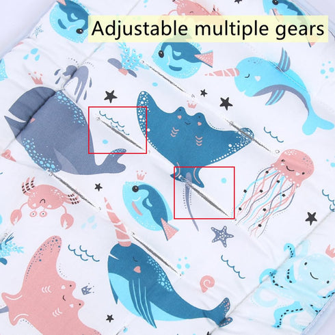 Baby Stroller Seat Liner, Universal Breathable Cushion Mat for Kids Pushchair, Thick Cotton Stroller Liner (Whale &