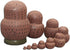 10pcs Set Moonmo Brown Owl Handmade Wooden Russian Nesting Dolls Matryoshka Dolls