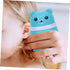 HAKIDZEL Baby Powder Puff Box Adorable Bear Design Blue Case Newborn to Adult Non-spill Dispenser