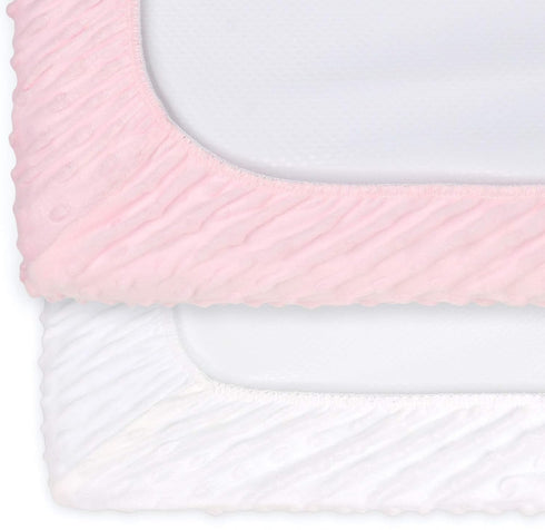 Set 2 The Peanutshell Baby Girl Changing Pad Covers of - Ultra Soft Baby Cover Fits Standard Changing Table Pads