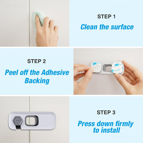 NiHome Child Proof Refrigerator Lock 6-Pack, Baby Safety Locks for Fridges and Cabinets
