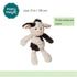 1 Count (Pack 1) Mary Meyer Putty Nursery Bunny Soft Toy, Cow