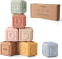 Baby Blocks Stacking for Babies Silicone Soft Building Blocks Teethers Montessori Toys