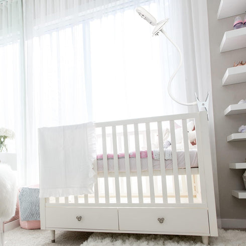 Universal Baby Monitor Mount for ANMEATE SM24, Arlo, Motorola, Flexible Gooseneck Holder for Crib