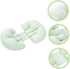 PRETYZOOM U-Shaped Pregnancy Support Pillow - Ergonomic Double Wedge for Comfort