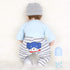 ENADOLL Reborn Baby Doll, Realistic Silicone Vinyl Baby Blue Dog Boy, 16 inch Weighted Soft Body