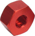 VGEBY 4pcs Wheel Hub Hex Adapter, 5mm to 12mm Hex Combiner for D12 1/10 RC Trucks (Red) Car Model Accessory