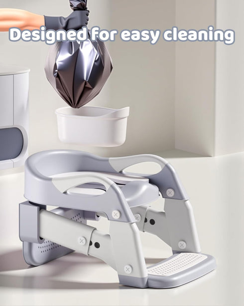 Wanchouse 3-in-1 Potty Training Seat & Training Toilet & Potty Chair, Height AdjustableToddler Toilet Seat for Kids