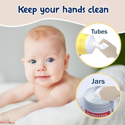 3 pack Baby Diaper Cream Spatula, Seeway Baby Butt Paste Spatula, Diaper Cream Applicator for Newborn Babies-Baby