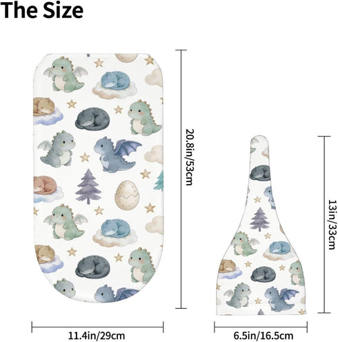 Qwalnely Dragon Swaddle Blanket with Hat for Baby, Swaddling Dragon Theme Baby Stuff